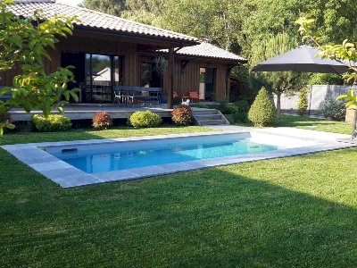 Création d'une piscine Le Bassin BLeu à Lacanau